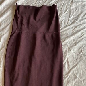 MM Lafleur Deep Wine Pencil Skirt foldover style